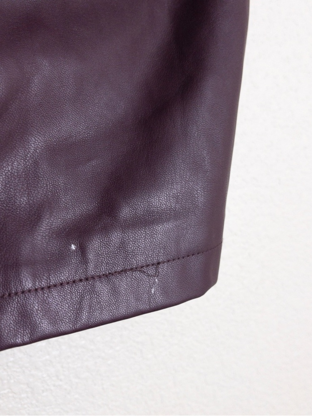 Ashley Park Voila Vegan Leather Mini Dress 12 Plum Strapless Rose Bow RTR - Picture 8 of 15